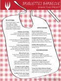 Bib Barbeque Menu