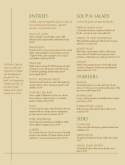 Simple Fine Dining Menu