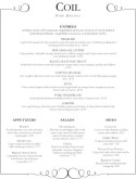 Fine Dining Food Menu