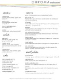 Color Fine Dining Menu