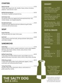 British Cafe Menu