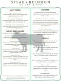 Steer Steakhouse Menu