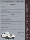Fathers Day Food Menu