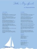 Ocean Father's Day Menu