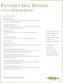 Fishing Father's Day Menu