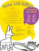 Kids Pinata Menu