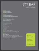  Economy Menu