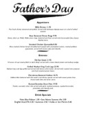 Father's Day Sports Menu