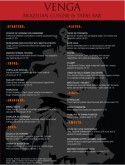 Latin Fusion Menu