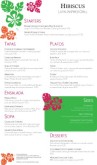 Tropical Fusion Menu