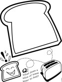 Cartoon Toasted Bread