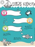 Kids Undersea Ocean Menu