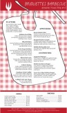 Bib Barbeque Menu Long