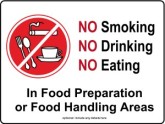 Food Preparation Kitchen Sign