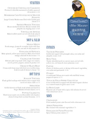 Customize Tropical Cuisine Menu