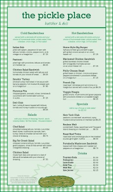 Customize Hometown Deli Menu Long