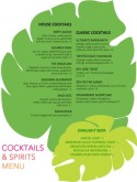 Summer Cocktail Menu