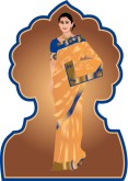 Indian Woman with Sari