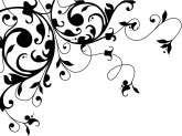 Black Flourish Accent