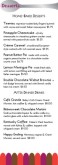 Bistro Dessert Menu