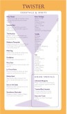 Retro Cocktail Menu Long