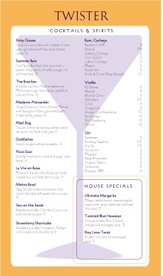 Customize Retro Cocktail Menu Long