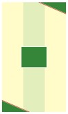 Cream with Green Accents