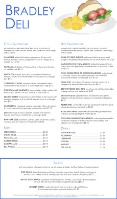 Customize Sandwich Deli Menu