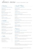 British Menu A4
