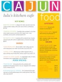 Cajun Food Menu