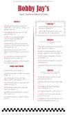 Retro Diner Menu 2 page