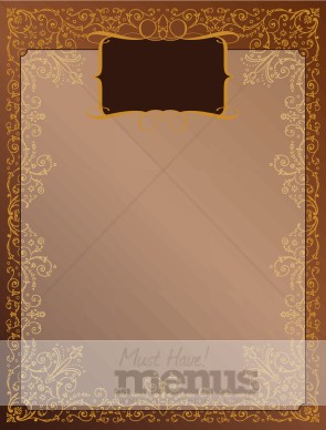 Gold Lace on Brown Frame