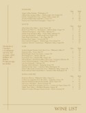 Simple Wine List