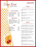 Home Cooking Diner Menu