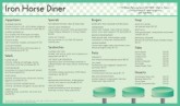 Diner Breakfast Menu Long