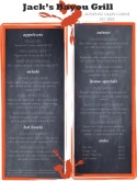 Cajun Cafe Menu