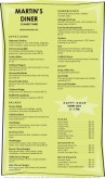 Retro Diner Menu Long
