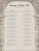 Italian Menu