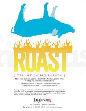 pig roast flyer template restaurant flyer