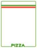 Neon Pizza Border