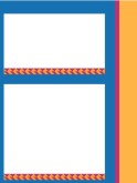 Primary Colored Stacked Layout