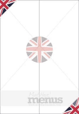 British Flag Emblems A4 Page Size | A4 Menu Backgrounds
