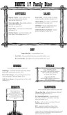 Family Friendly Restaurant Menu Long