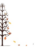 Falling Oak Leaves Background
