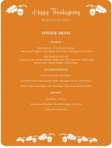 Thanksgiving Menu