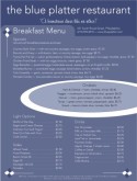 Full Breakfast Menu