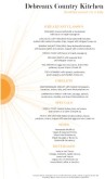 Morning Breakfast Menu Long