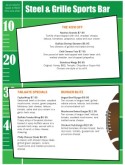 Bar Football Menu
