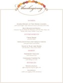 Restaurant Thanksgiving Menu
