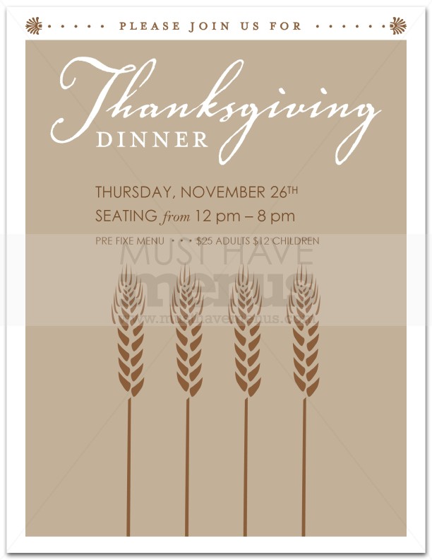 Thanksgiving Flyer | page 1